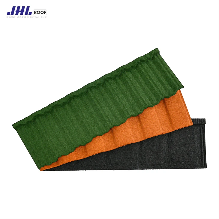 Traditional Style 0.35mm Lightweight Zinc Steel Galvalume Roof Tiles Stone Coated Metal Roofing Sheet For Apartment Use